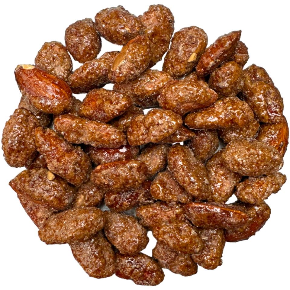 Apple Cinnamon Flavoured Premium Handmade Caramelised Roasted Almonds - 2.82oz (80g)