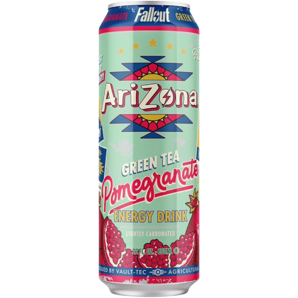Arizona X Fallout Pomegranate Green Tea Energy Drink - 22fl.oz (650ml)