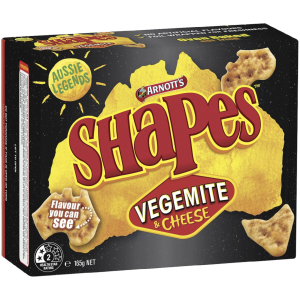 Arnott’s Shapes Vegemite & Cheese Flavour (Australia) – 5.82oz (165g)
