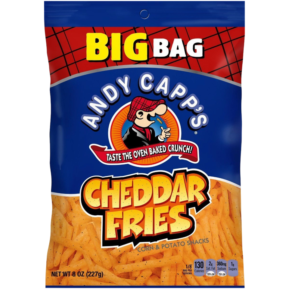 Andy Capp Cheddar Fries BIG BAG - 8oz (226g)